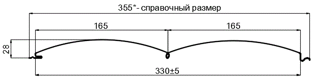 Сайдинг Woodstock-БР-28х330 (ECOSTEEL_T-12-Орех-0.45) в Дмитрове