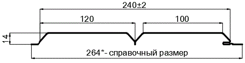 Фото: Сайдинг Lбрус-15х240 (ПЭ-01-3011-0.4±0.08мм) в Дмитрове