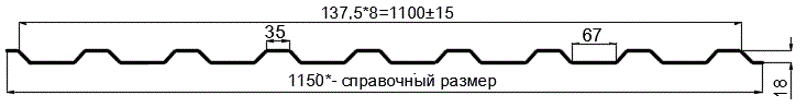 Фото: Профнастил оцинкованный МП20 х 1100 (ОЦ-01-БЦ-0.75) в Дмитрове