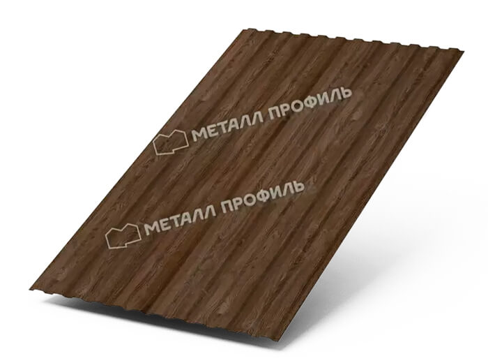 Фото: Профнастил МП10 х 1100 - B (ECOSTEEL_MA_Д-01-МореныйДуб-0.5) в Дмитрове