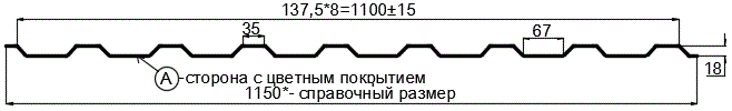 Фото: Профнастил МП20 х 1100 - A (ECOSTEEL_MA-01-Сосна-0.5) в Дмитрове