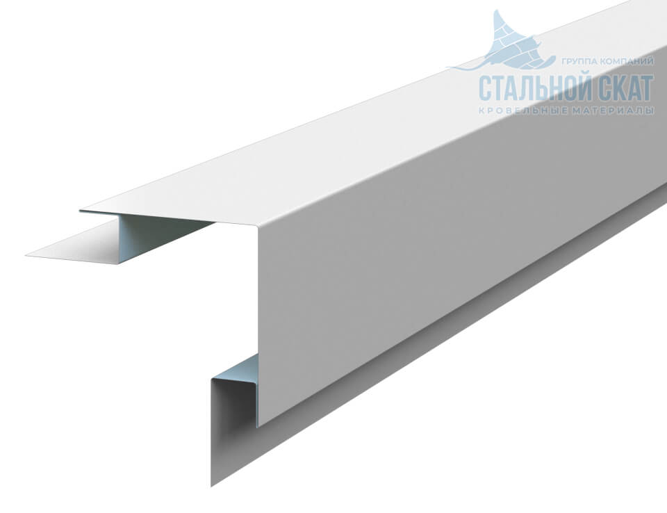 Планка угла наружного сложного 75х75х3000 (ПЭ-01-9010-0.45) в Дмитрове