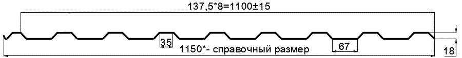 Фото: Профнастил оцинкованный МП20 х 1100 - R (ОЦ-01-БЦ-0.4) в Дмитрове