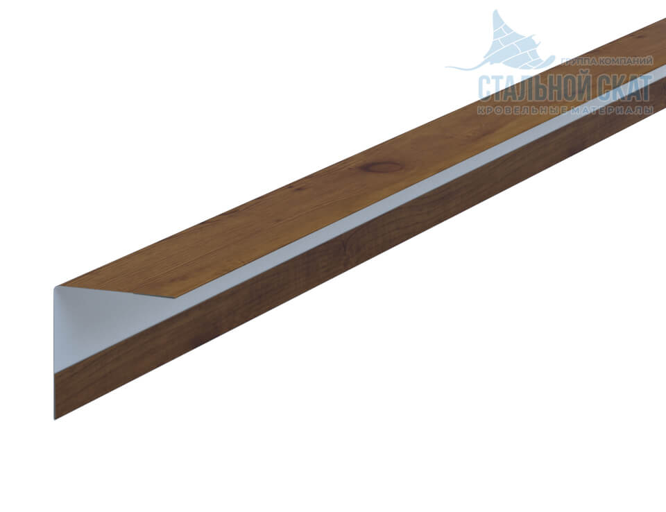 Фото: Планка угла наружного 30х30х3000 (ECOSTEEL_T-12-Дуб-0.45) в Дмитрове