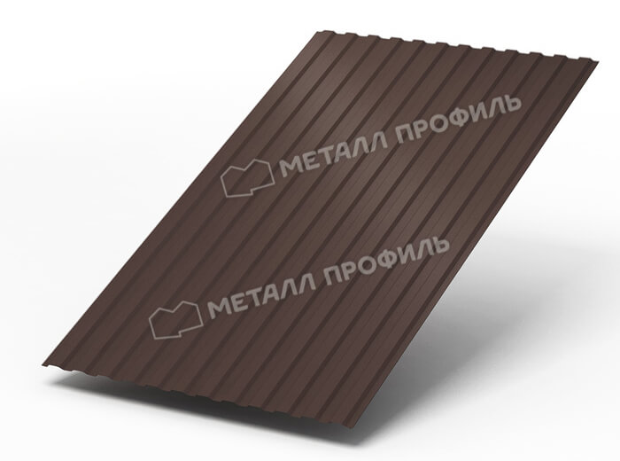 Профнастил МП10 х 1100 - A (ПЭ-01-8017Color-0.4±0.08мм) в Дмитрове