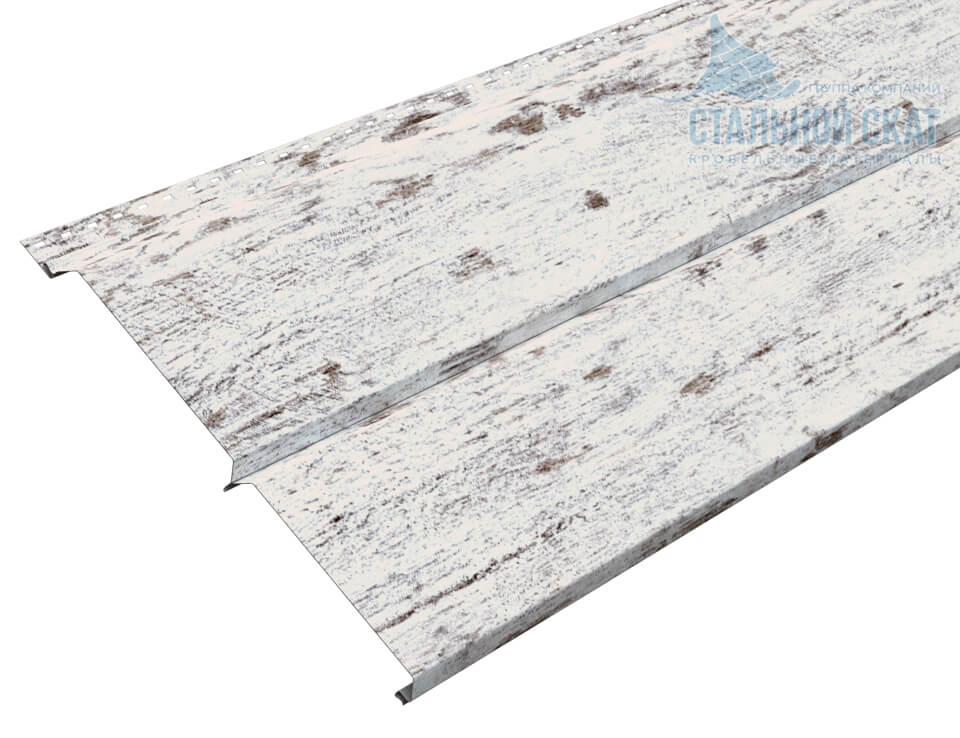 Сайдинг Lбрус-XL-14х335 (ECOSTEEL_MA-01-Беленый Дуб-0.5)