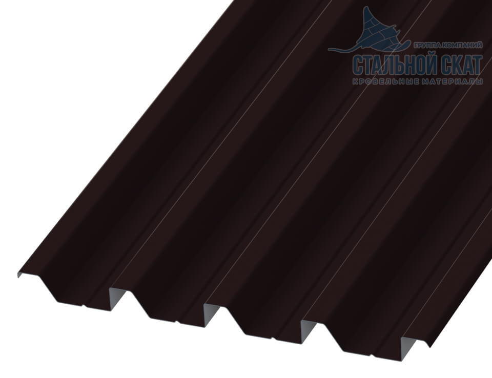 Профнастил Н60 х 845 - A (VALORI-20-DarkBrown-0.5)