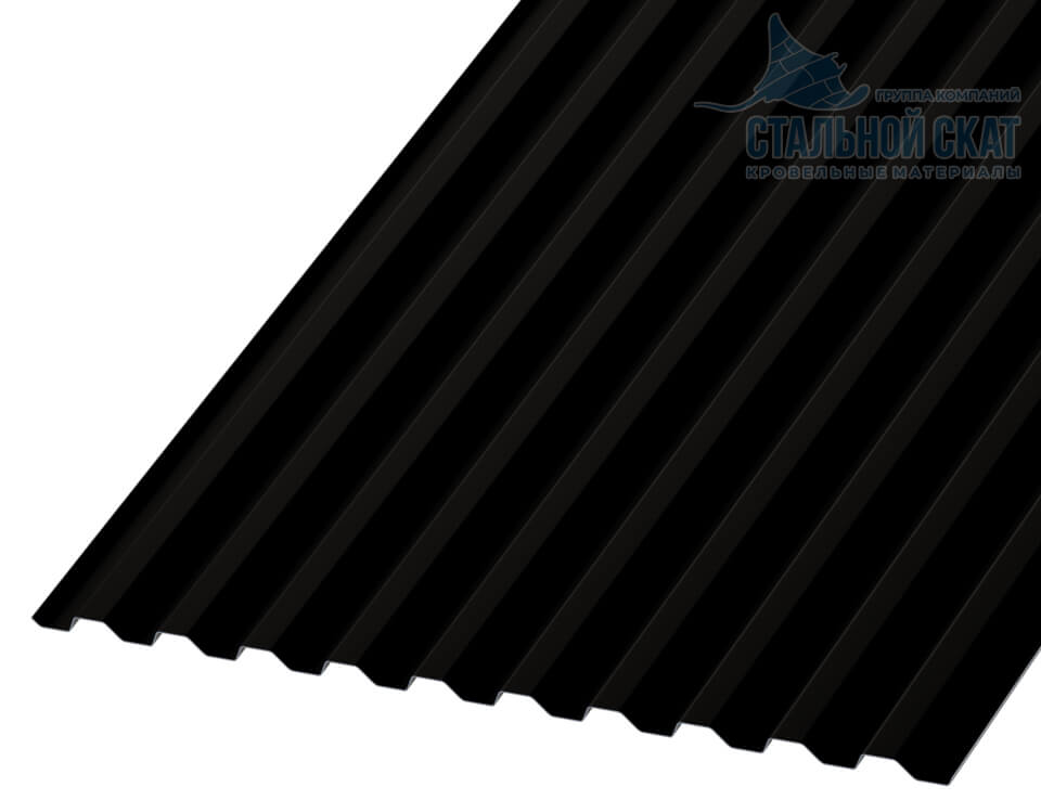 Профнастил С21 х 1000 - B (VikingMP E-20-9005-0.5)
