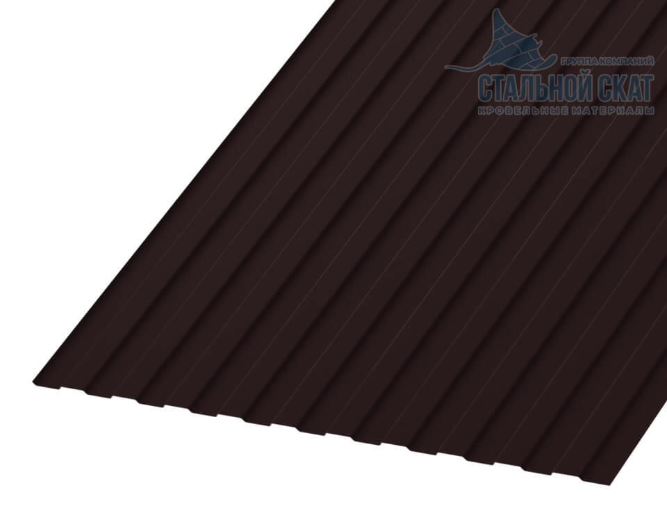 Профнастил С8 х 1150 - B (VALORI-20-DarkBrown\Color-0.5)