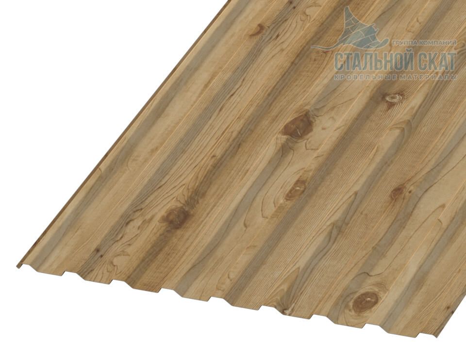 Профнастил МП20 х 1100 - R (ECOSTEEL_MA-01-Сосна-0.5)