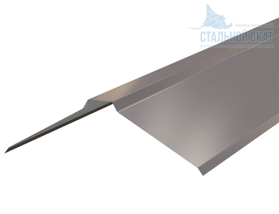 Планка конька плоского 150х150х2000 (VALORI-20-OxiBеige-0.5)