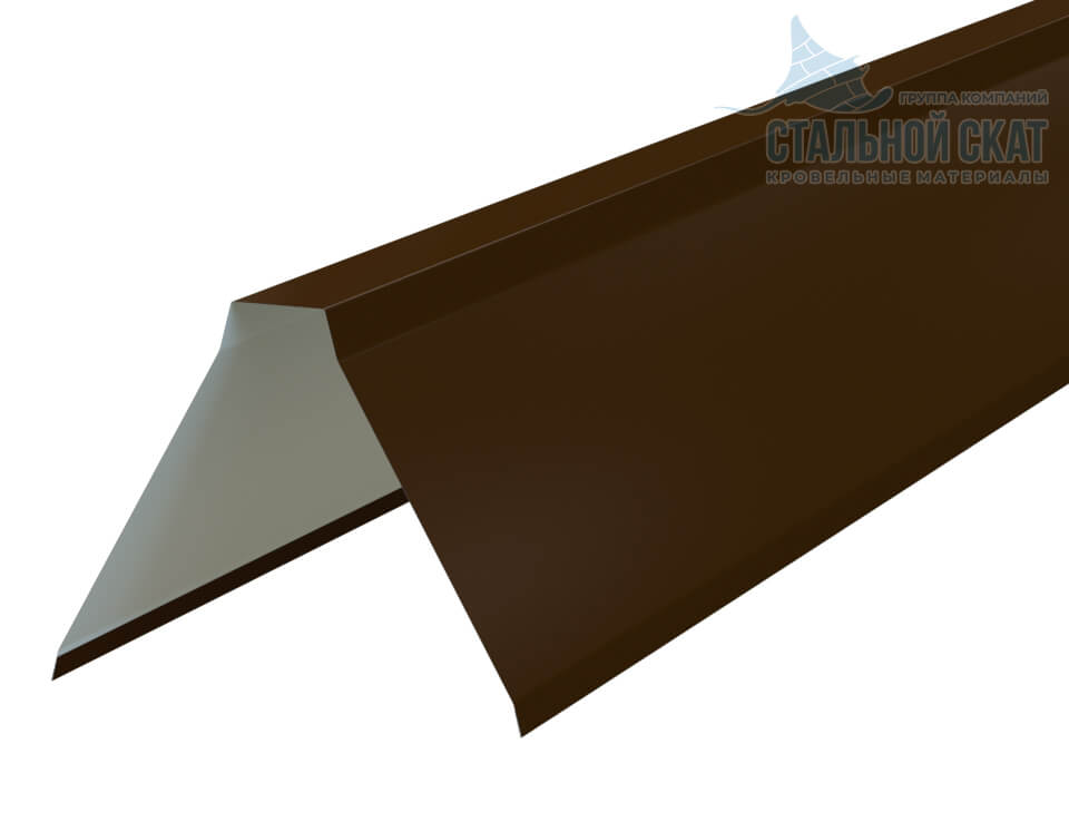 Планка конька плоского 155х155х2000 (PURMAN-20-8017-0.5)