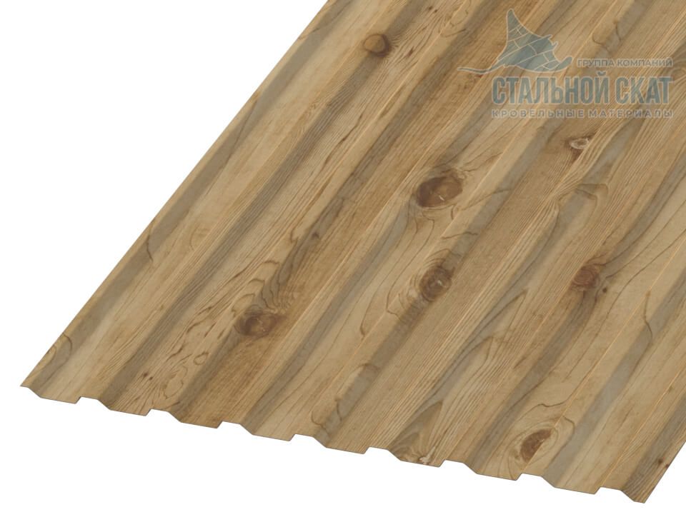 Профнастил МП20 х 1100 - B (ECOSTEEL_T-01-Сосна-0.5)