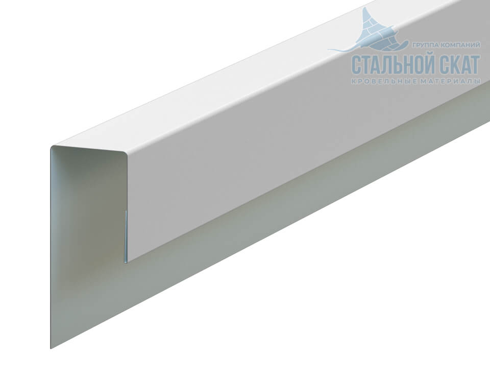 Планка J-профиль 24х18х3000 (PURMAN-20-9010-0.5)
