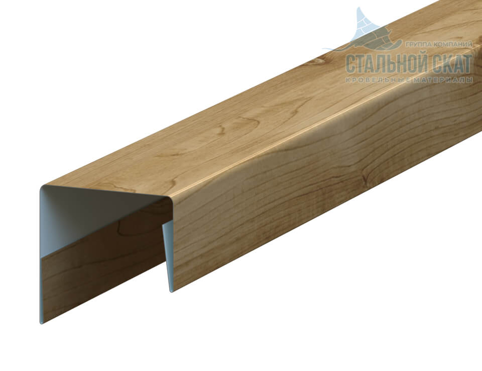 Планка П-образная 23х22х2000 (ECOSTEEL-01-Сосна-0.5)