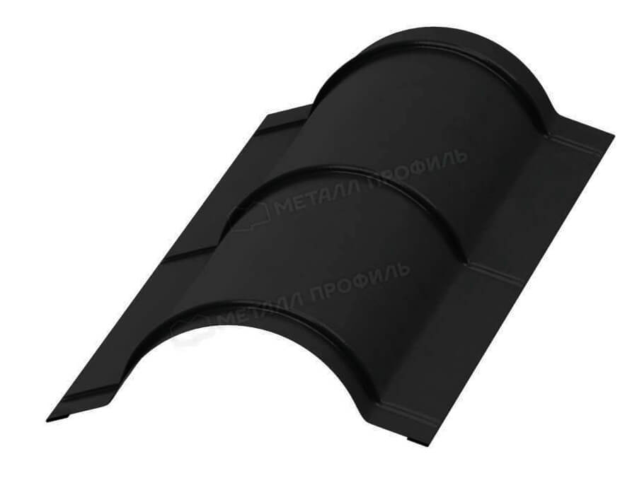 Планка конька круглого R110х2000 (VikingMP-01-9005-0.45)