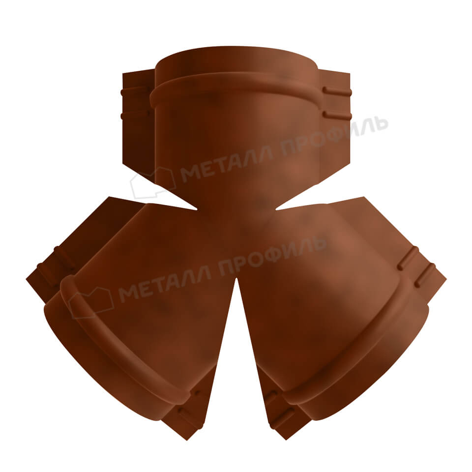 Y-образный тройник для круглого конька R110 (КЛМА-02-Anticato-0.5)