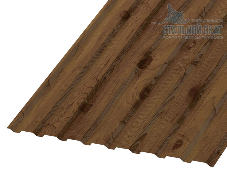 Профнастил МП20 х 1100 - A (ECOSTEEL_T-12-Дуб-0.45)