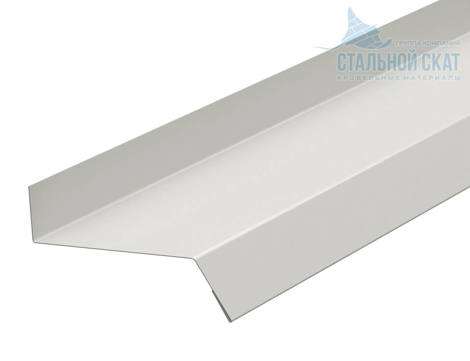 Планка отлива цоколя 50х20х2000 NormanMP (ПЭ-01-9002-0.5)
