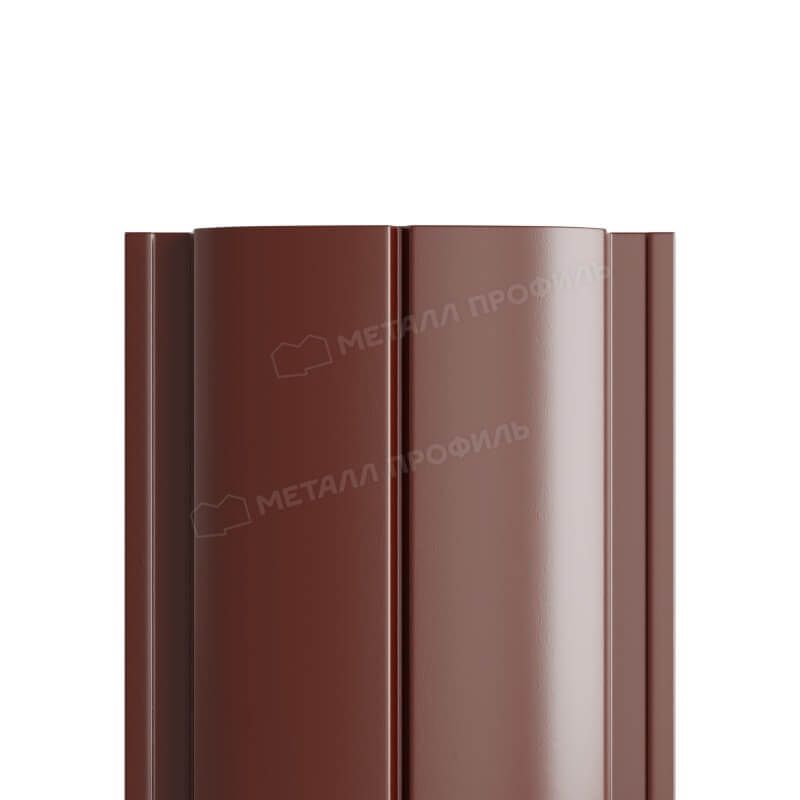Штакетник металлический МП ELLIPSE-T 19х126 Двусторонний (ПЭД-01-8017\8017-0.4±0.08мм).