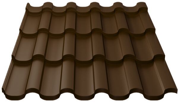 Металлочерепица МП Монтекристо-M (PURETAN-20-8017-0.5)