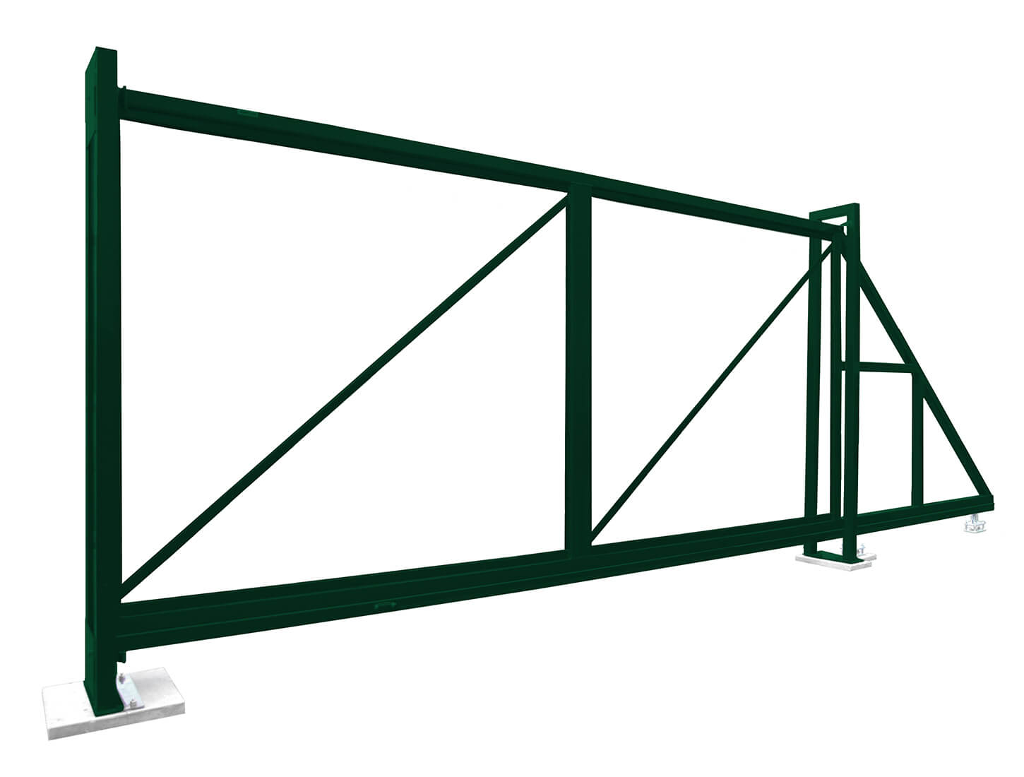 Ворота откатные Colority Zinc 2,03x4,0 RAL 6005